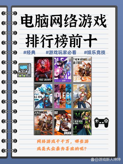 最新电脑游戏排行榜前十名:你玩过几款?