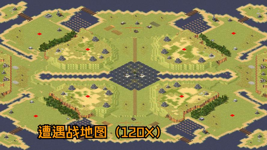 红警2猪猡湾地图：科技共享模式多人对战